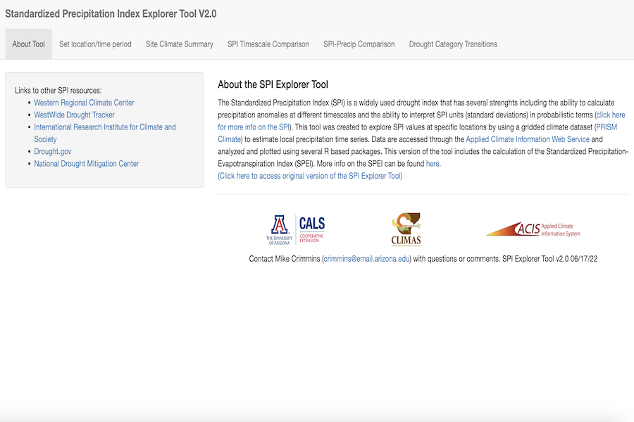 Snapshot of SPI Tool