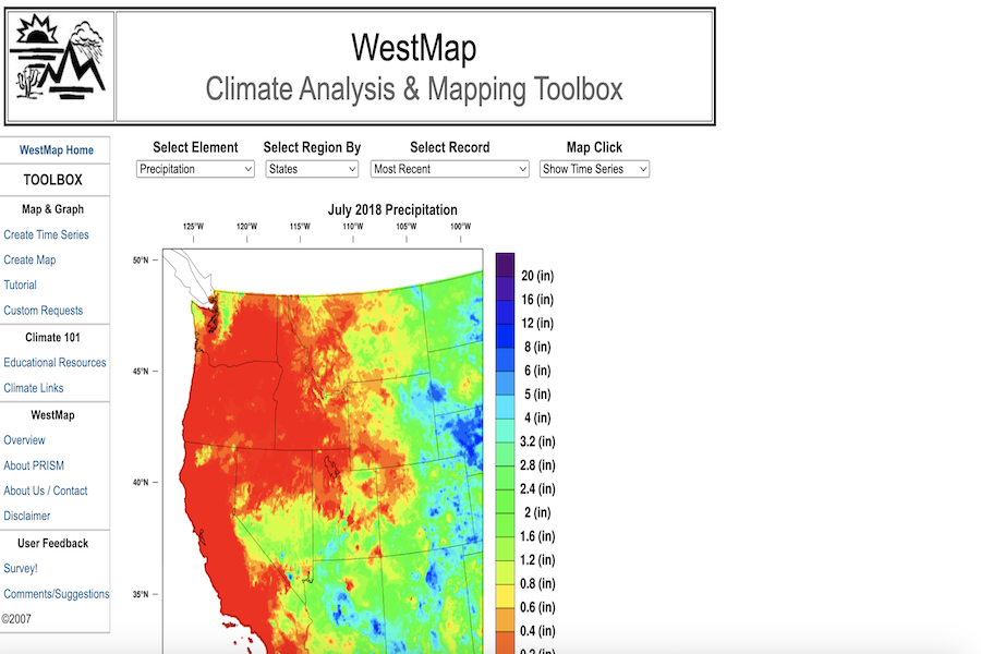 Snapshot of Westmap