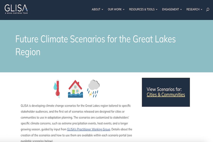 Snapshot of Climate Scenarios for the Great Lakes Region
