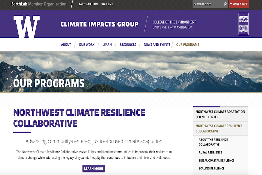 Snapshot of Northwest Climate Resilience Collaborative