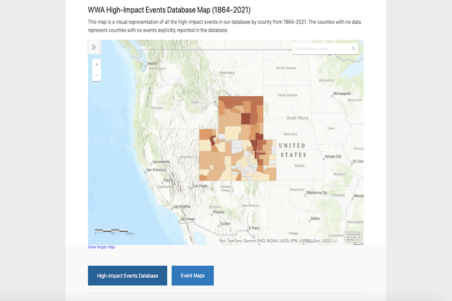 Snapshot of High-Impact Events Database