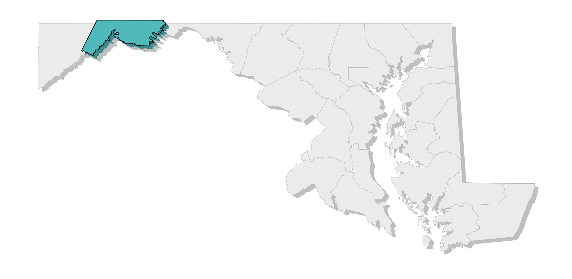 map location of county