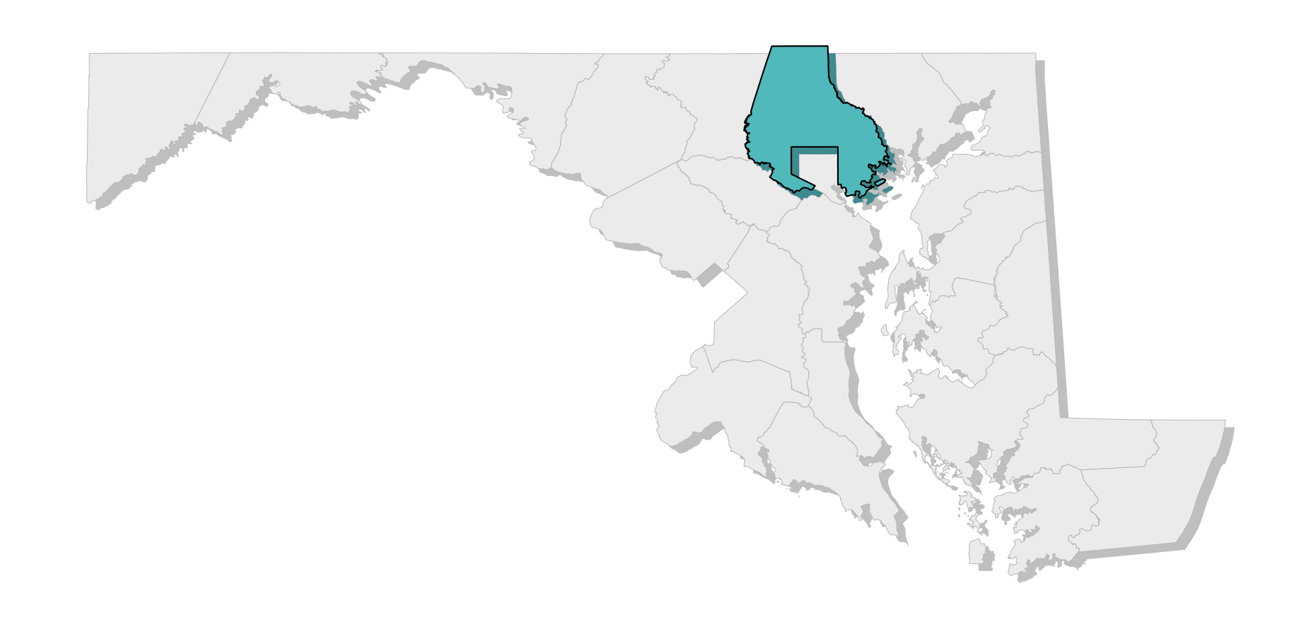 map location of county
