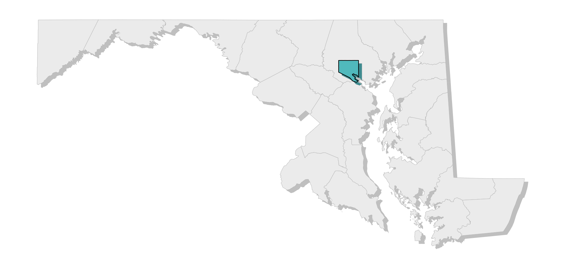 map location of county