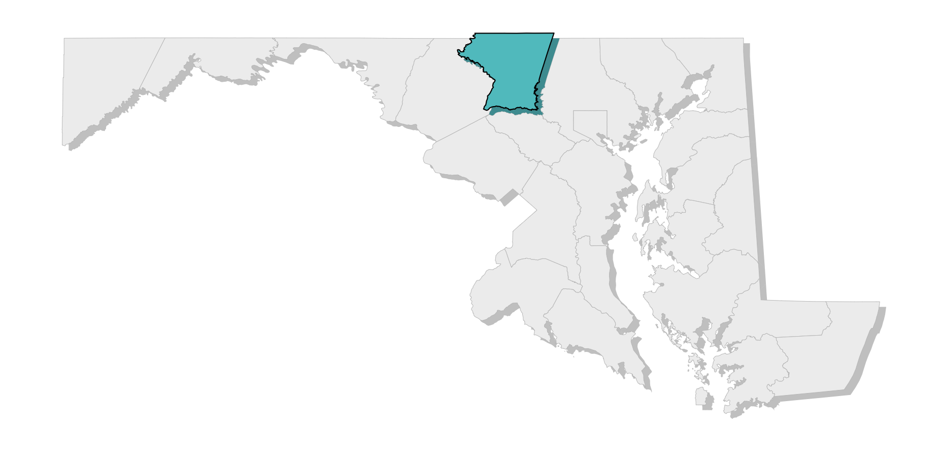 map location of county