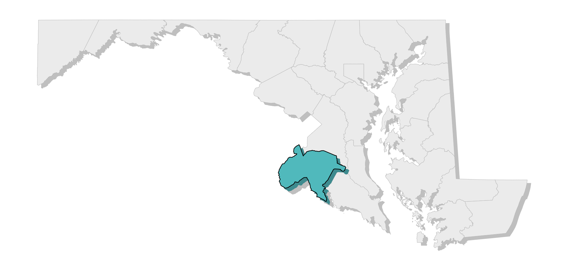 map location of county