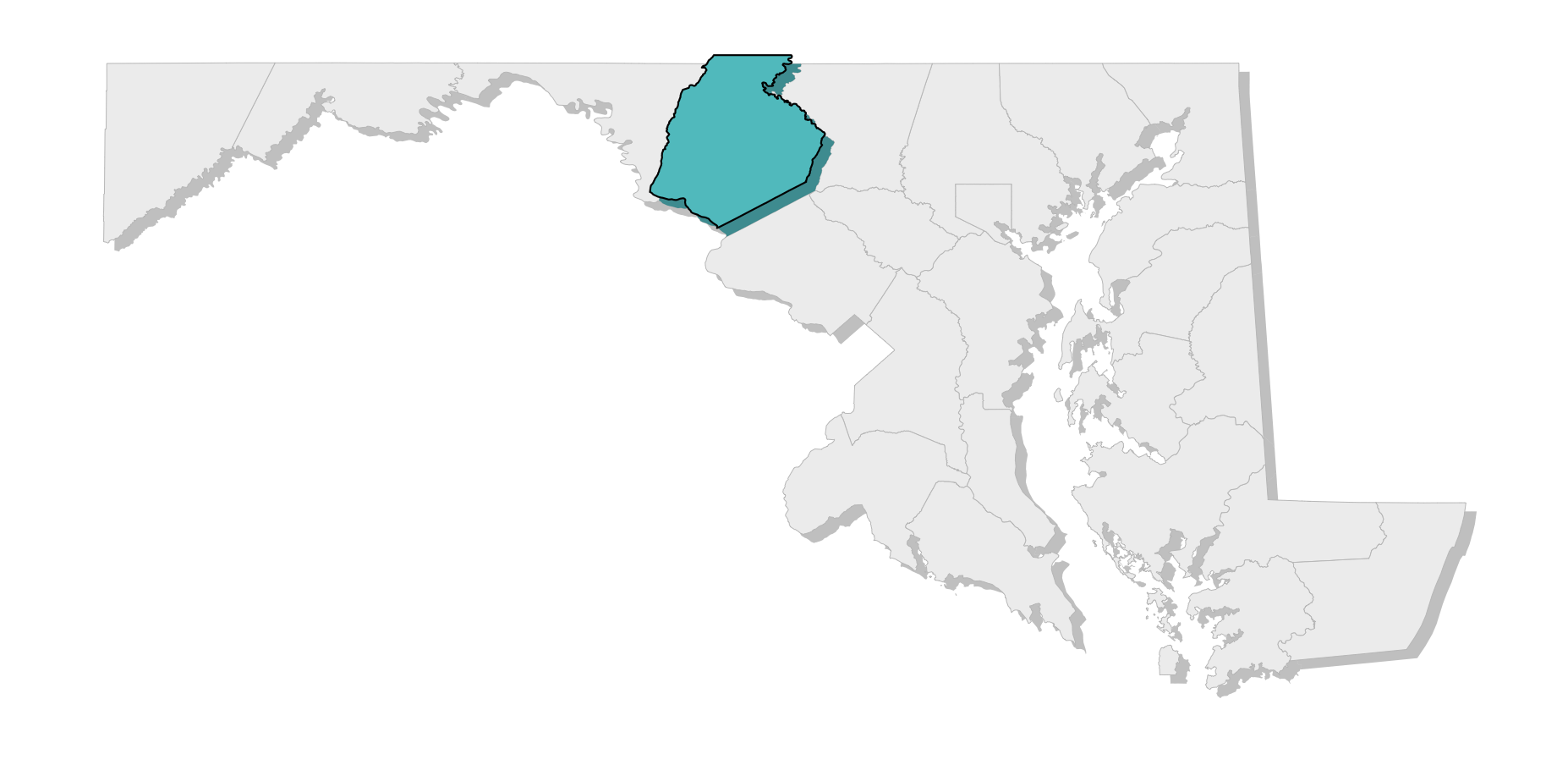 map location of county