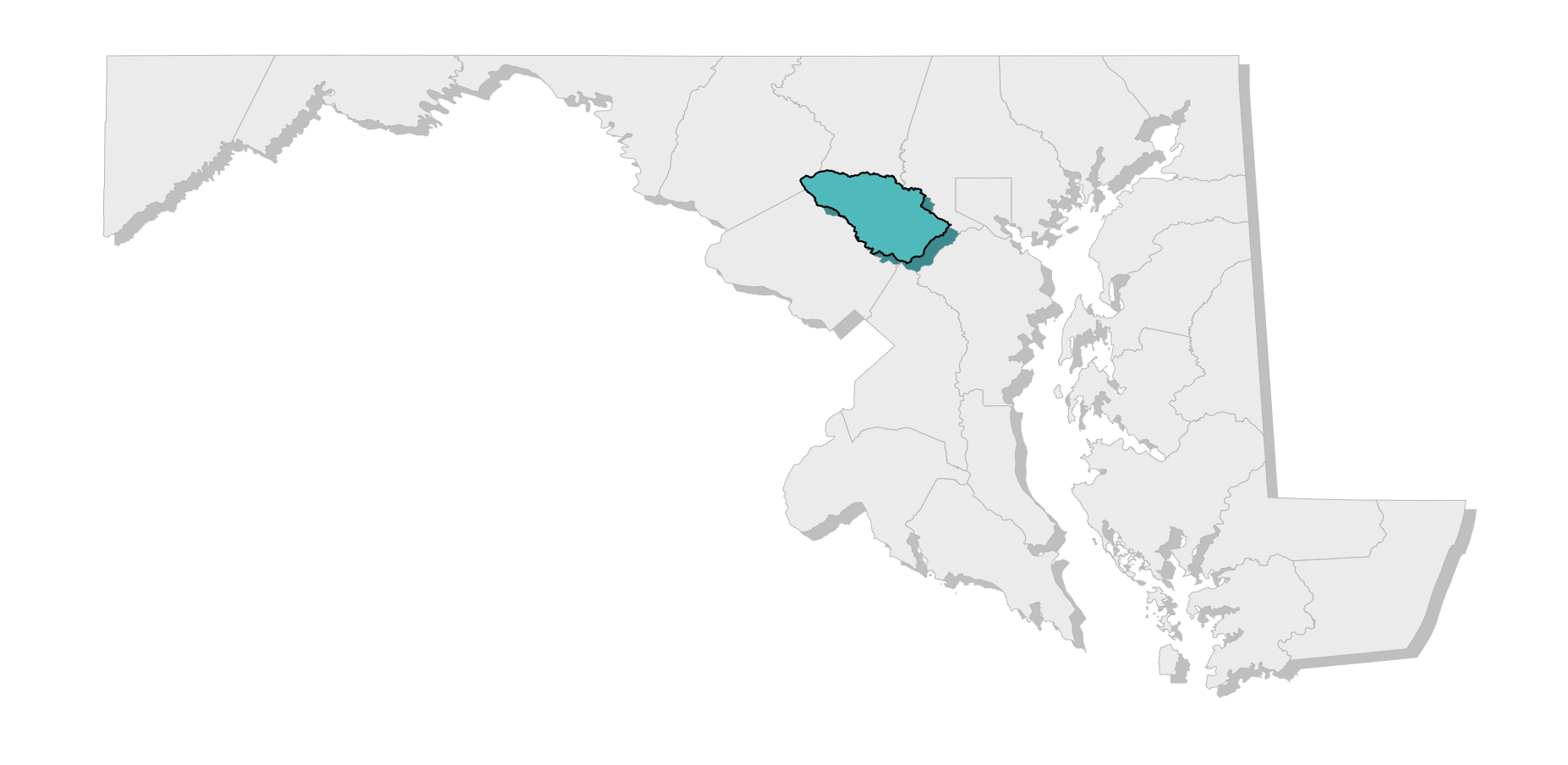 map location of county