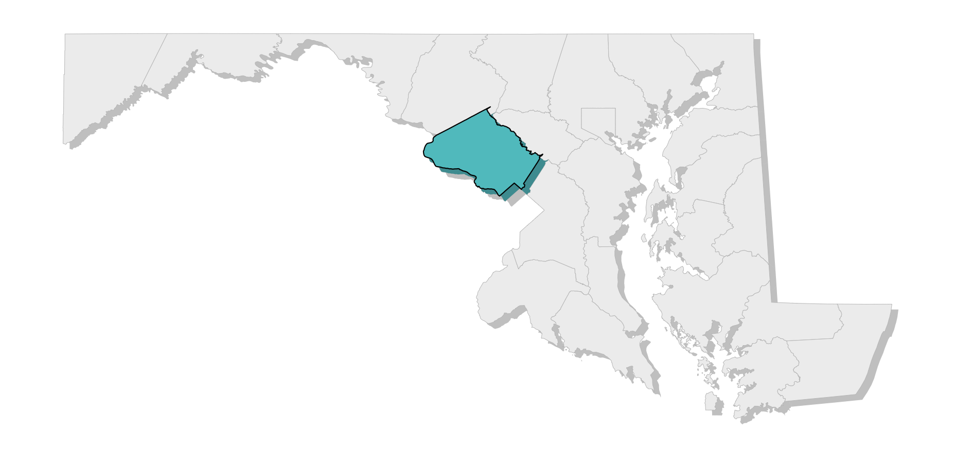 map location of county
