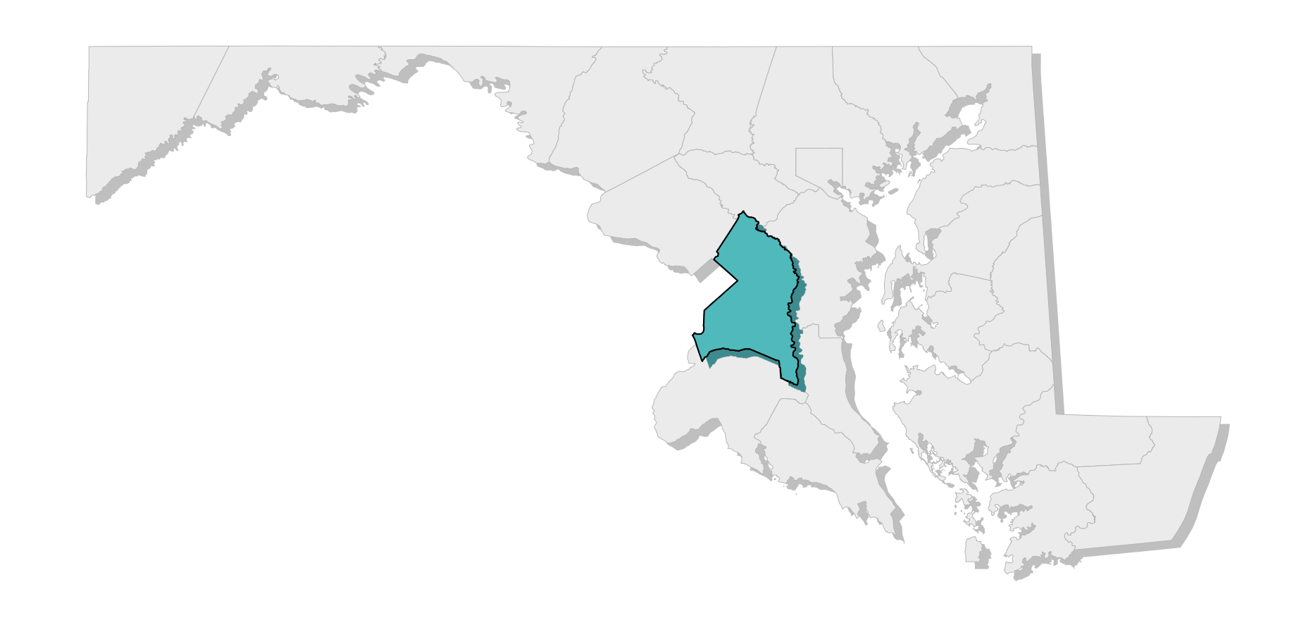 map location of county