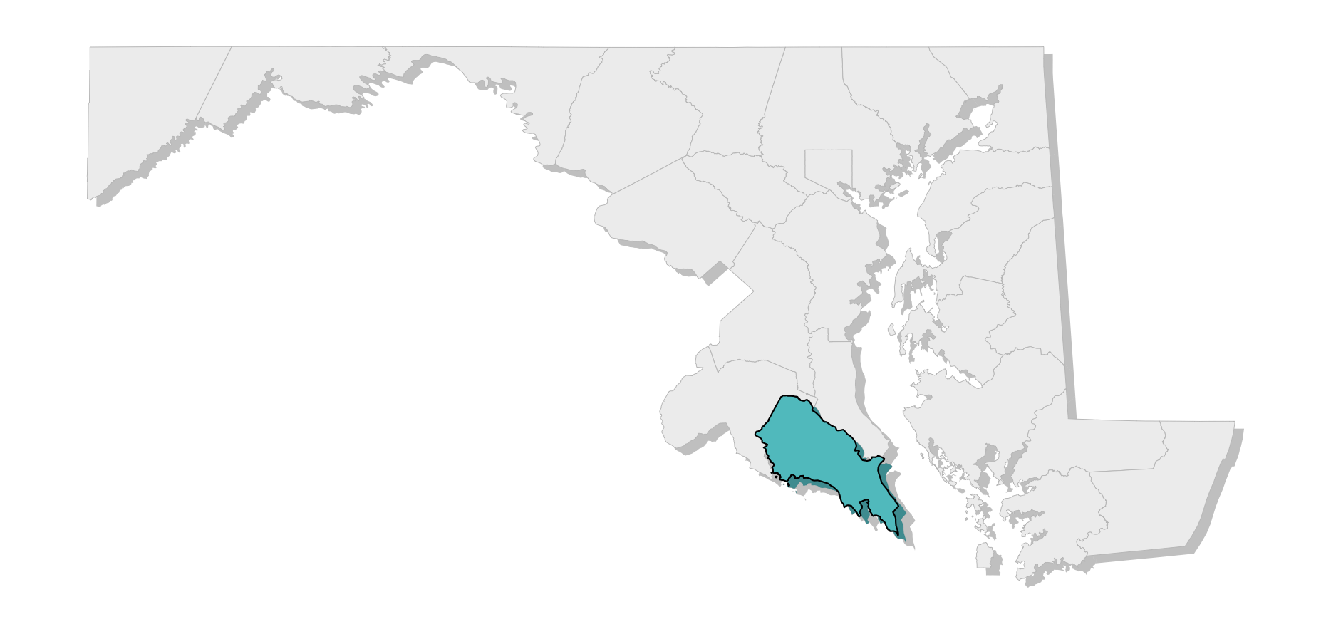 map location of county