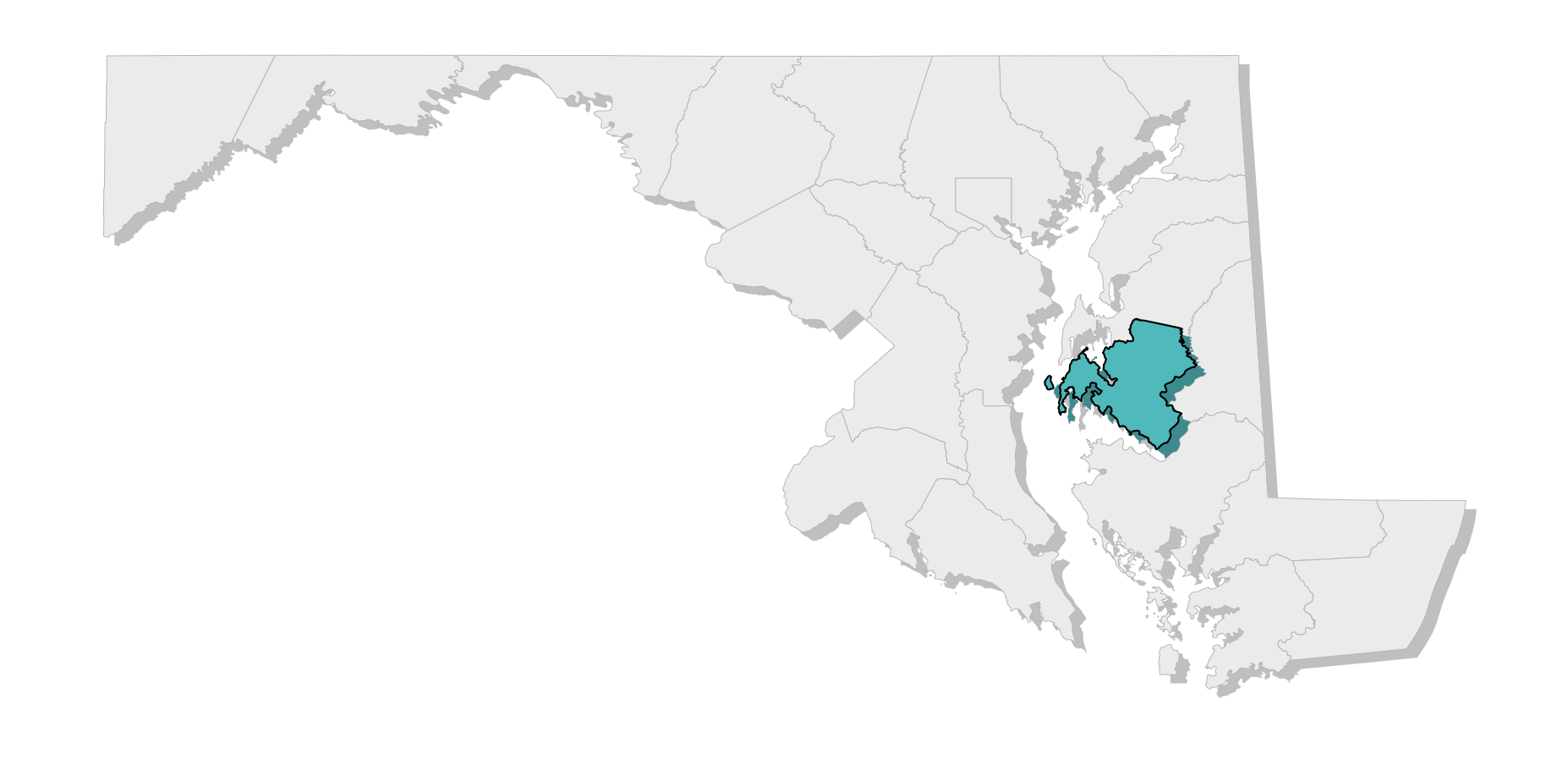map location of county