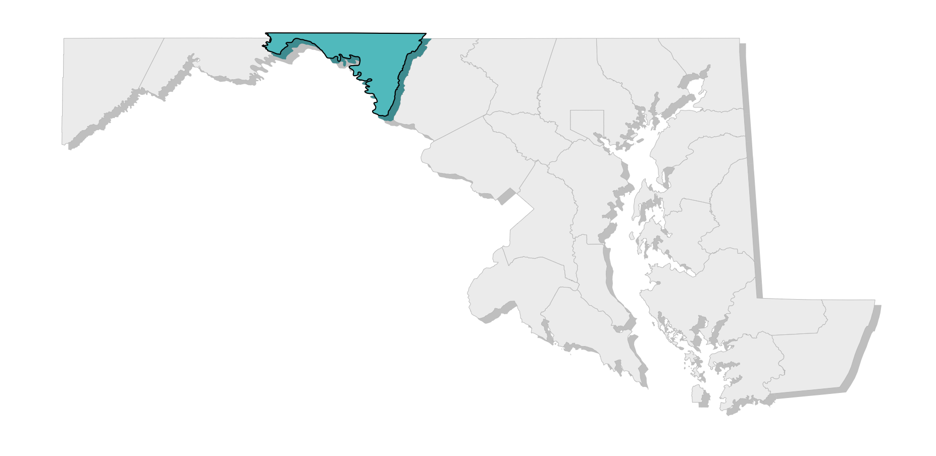 map location of county
