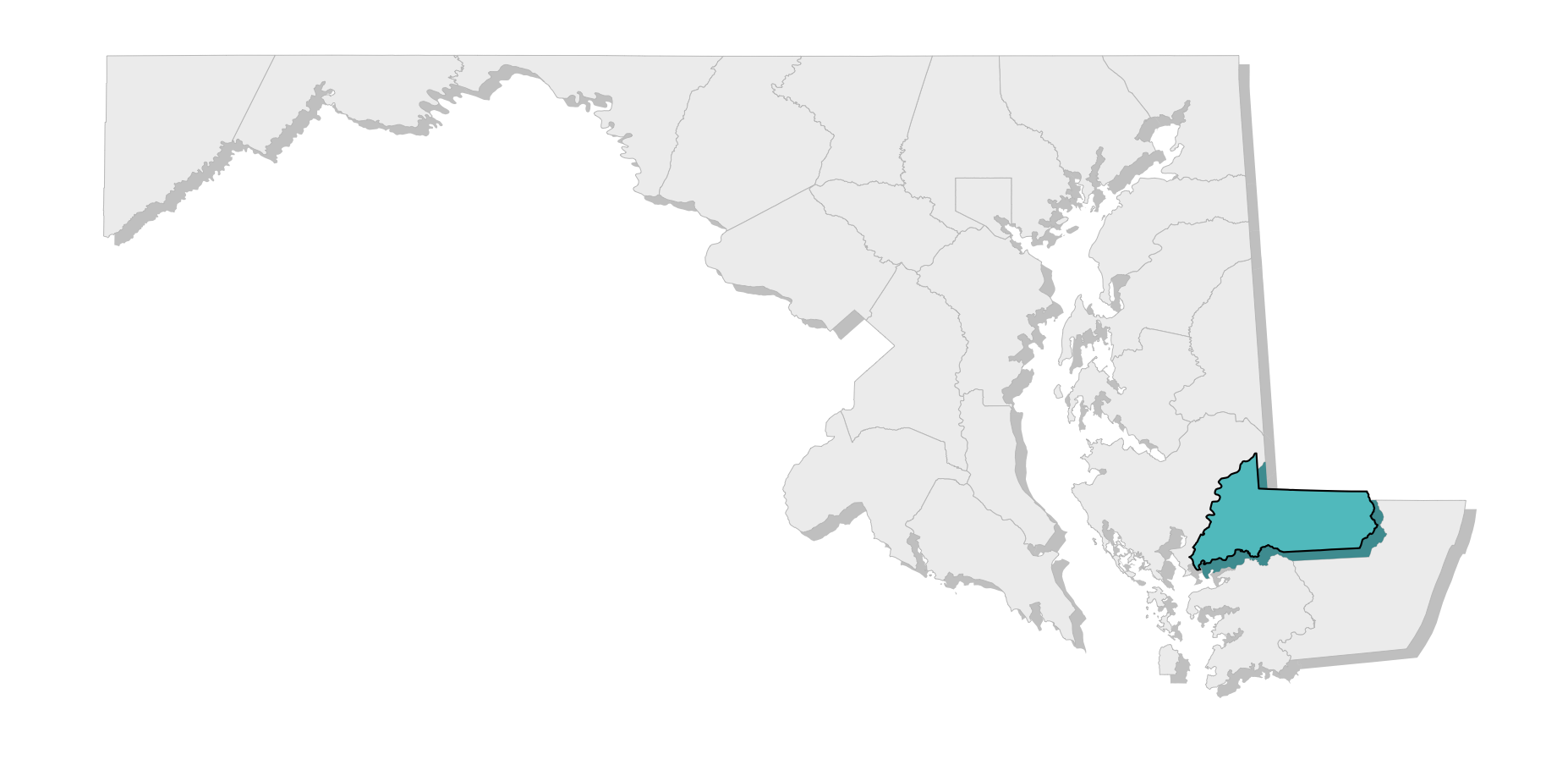 map location of county
