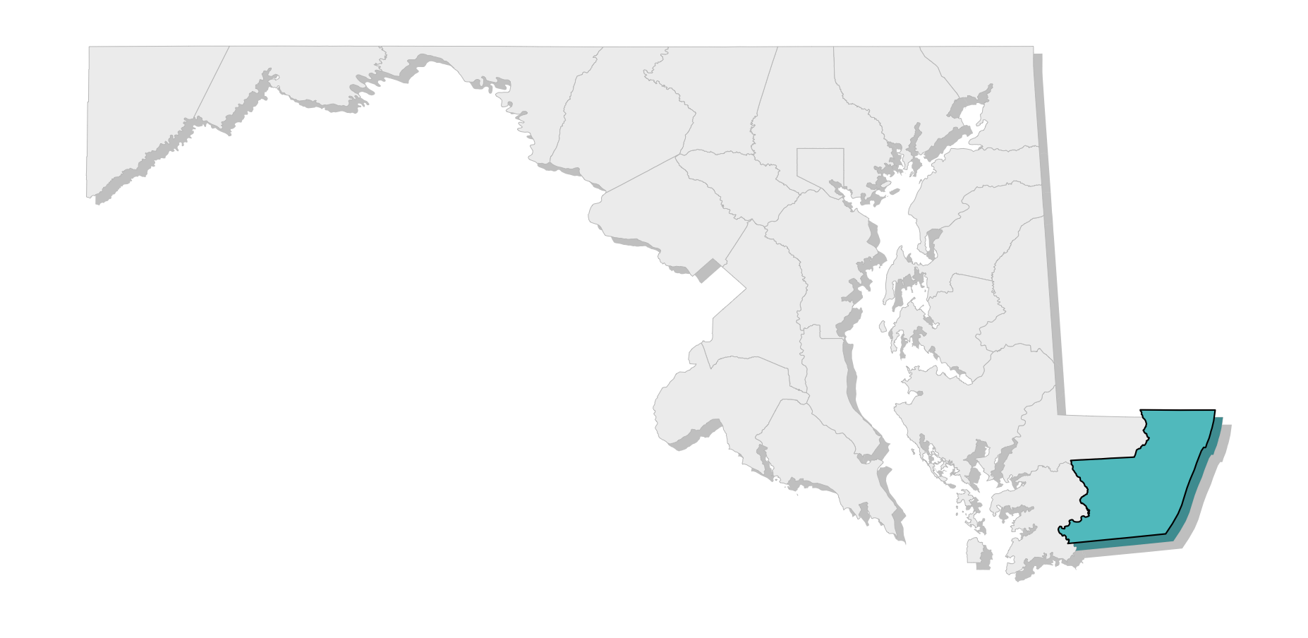 map location of county