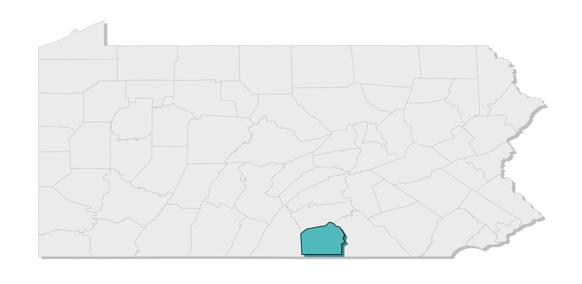map location of county