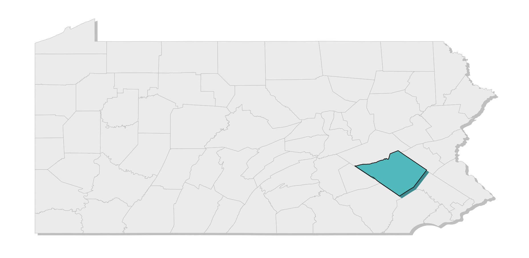 map location of county
