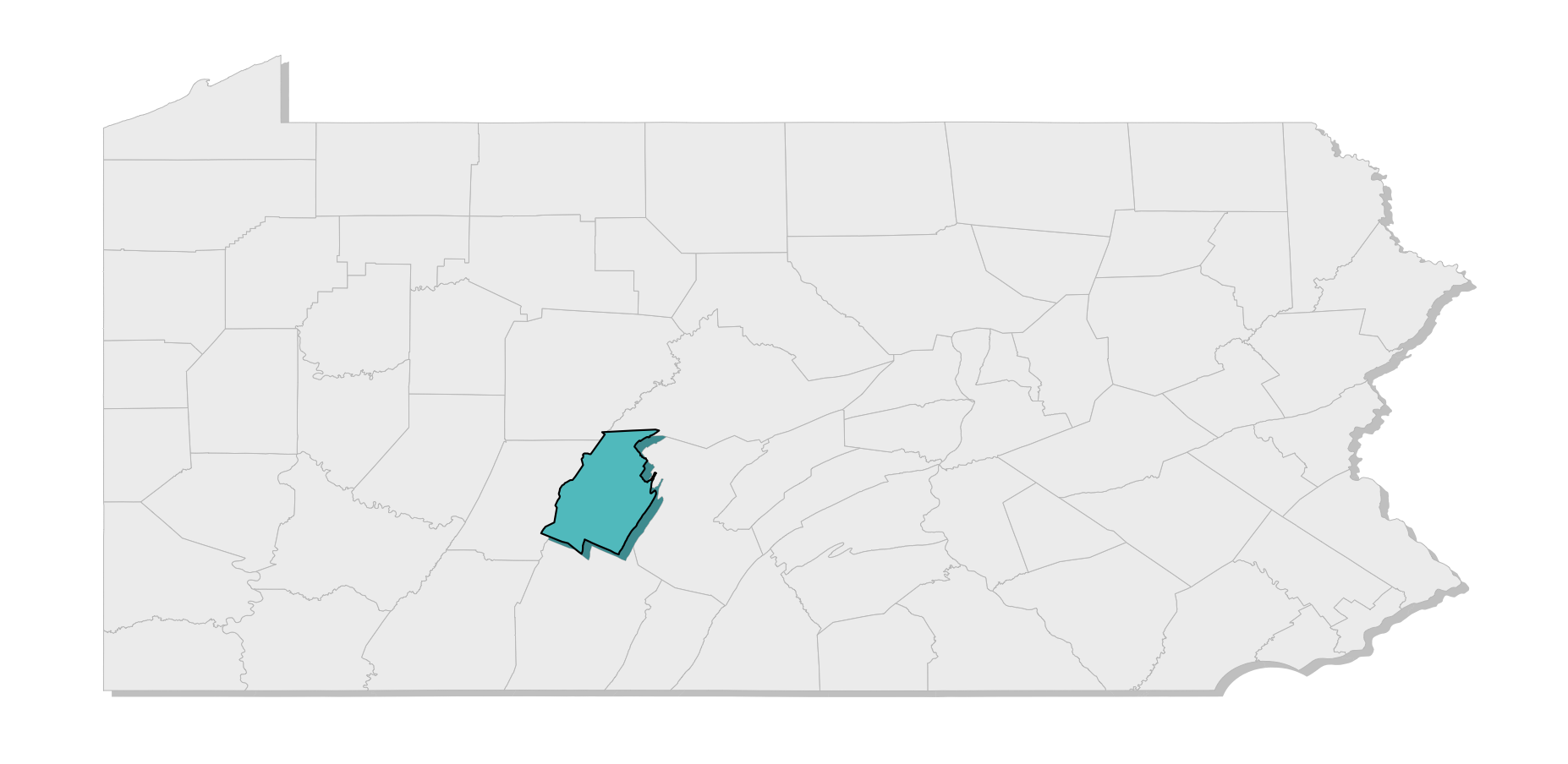 map location of county