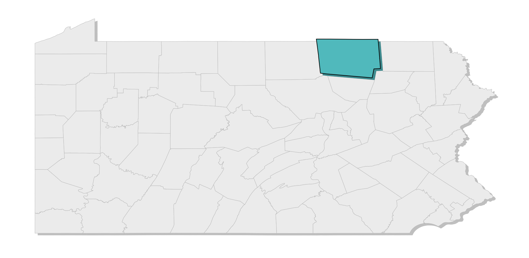 map location of county