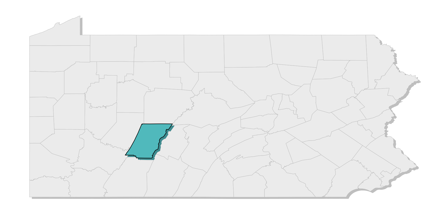 map location of county