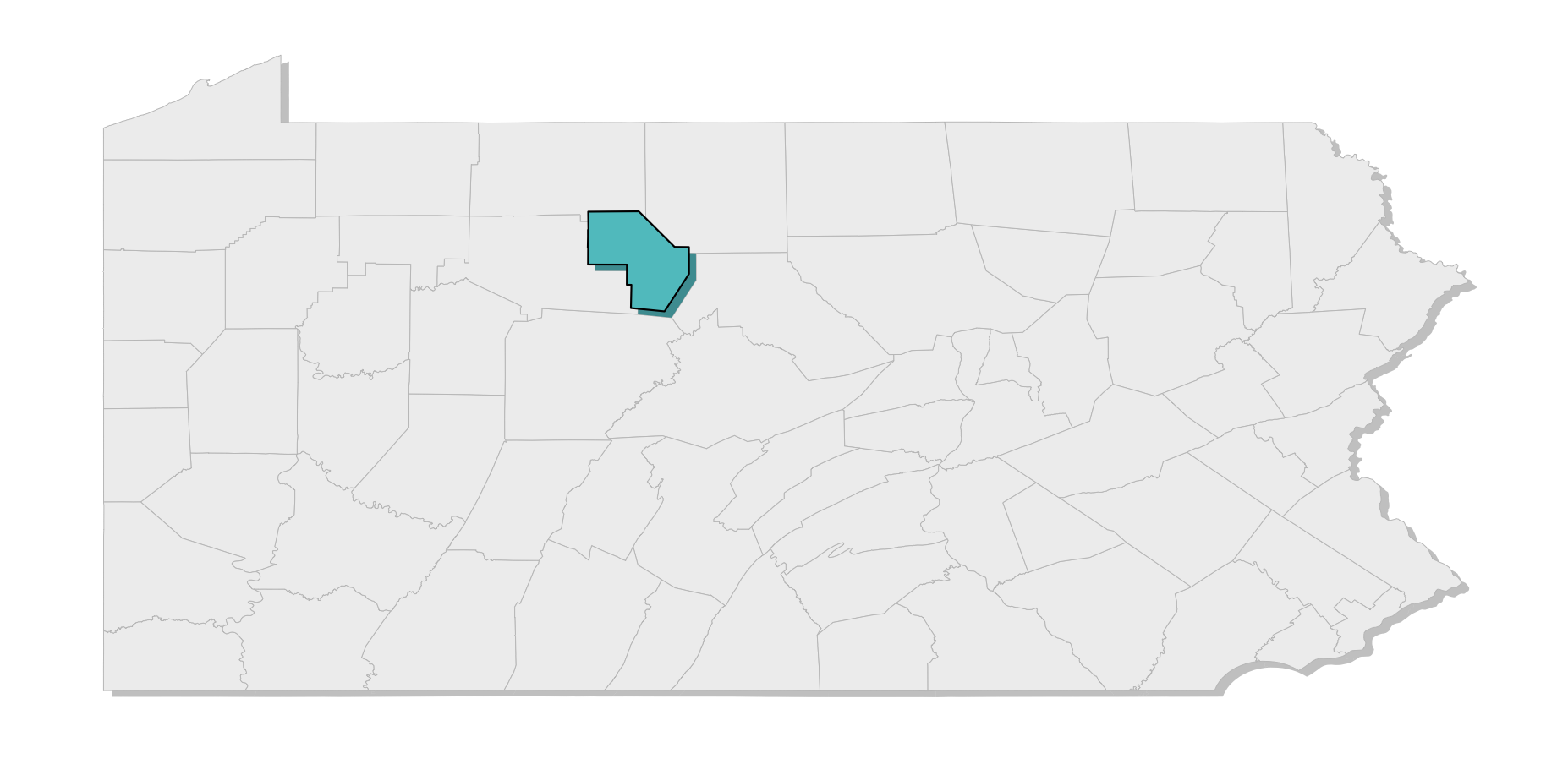 map location of county