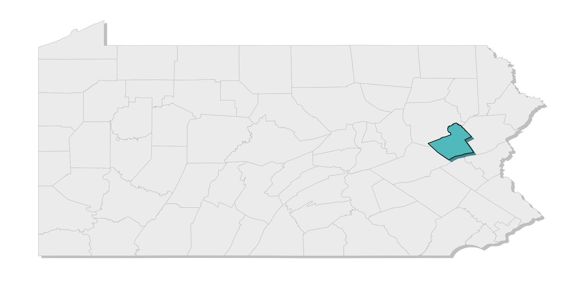 map location of county
