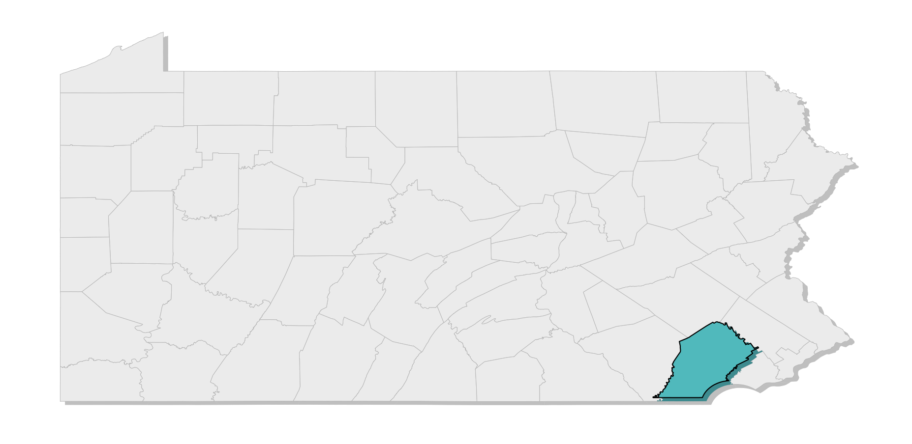 map location of county