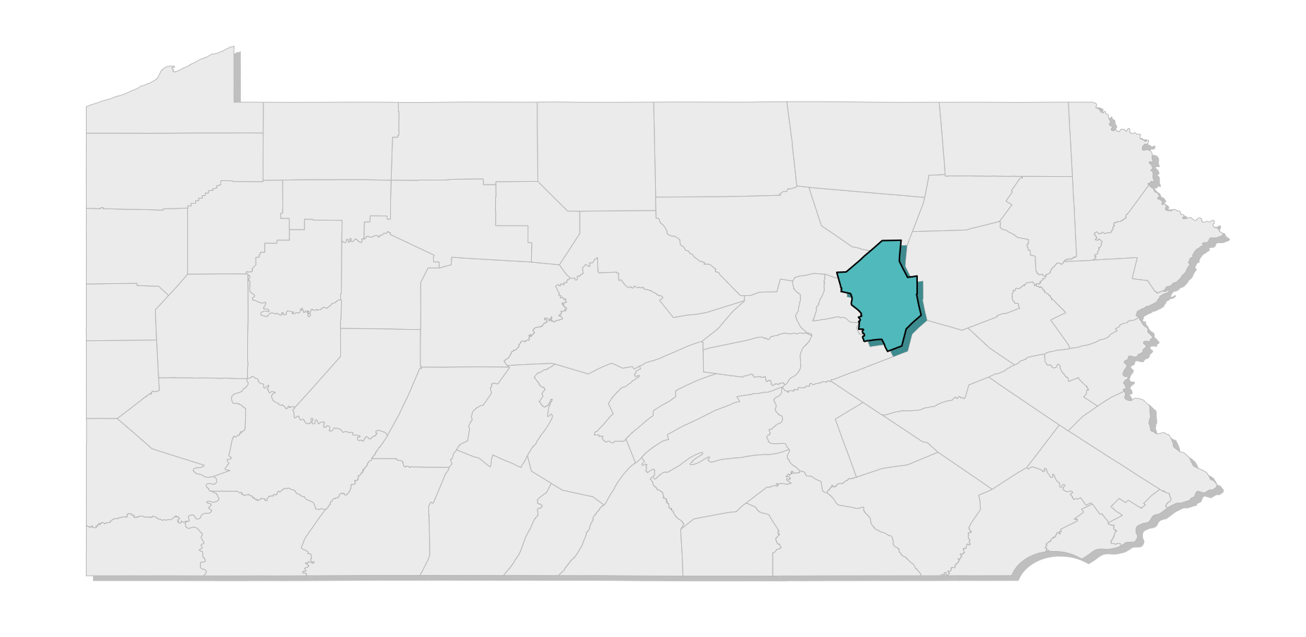 map location of county