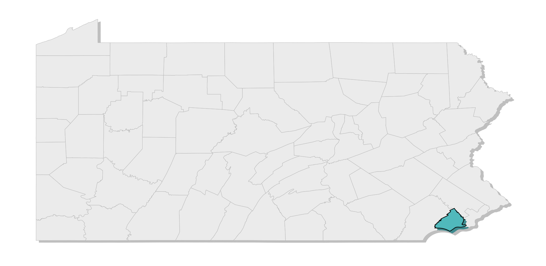 map location of county