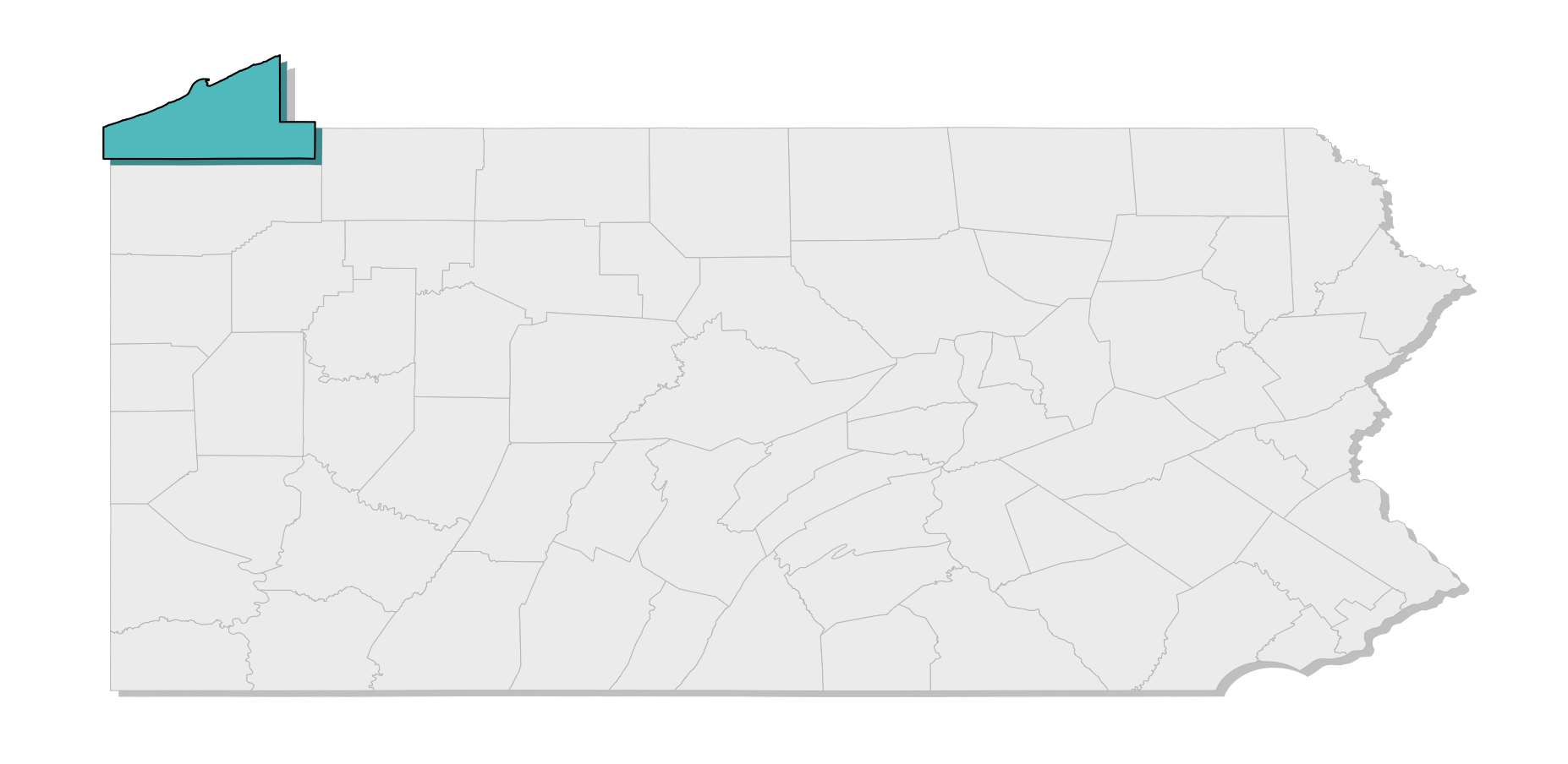 map location of county