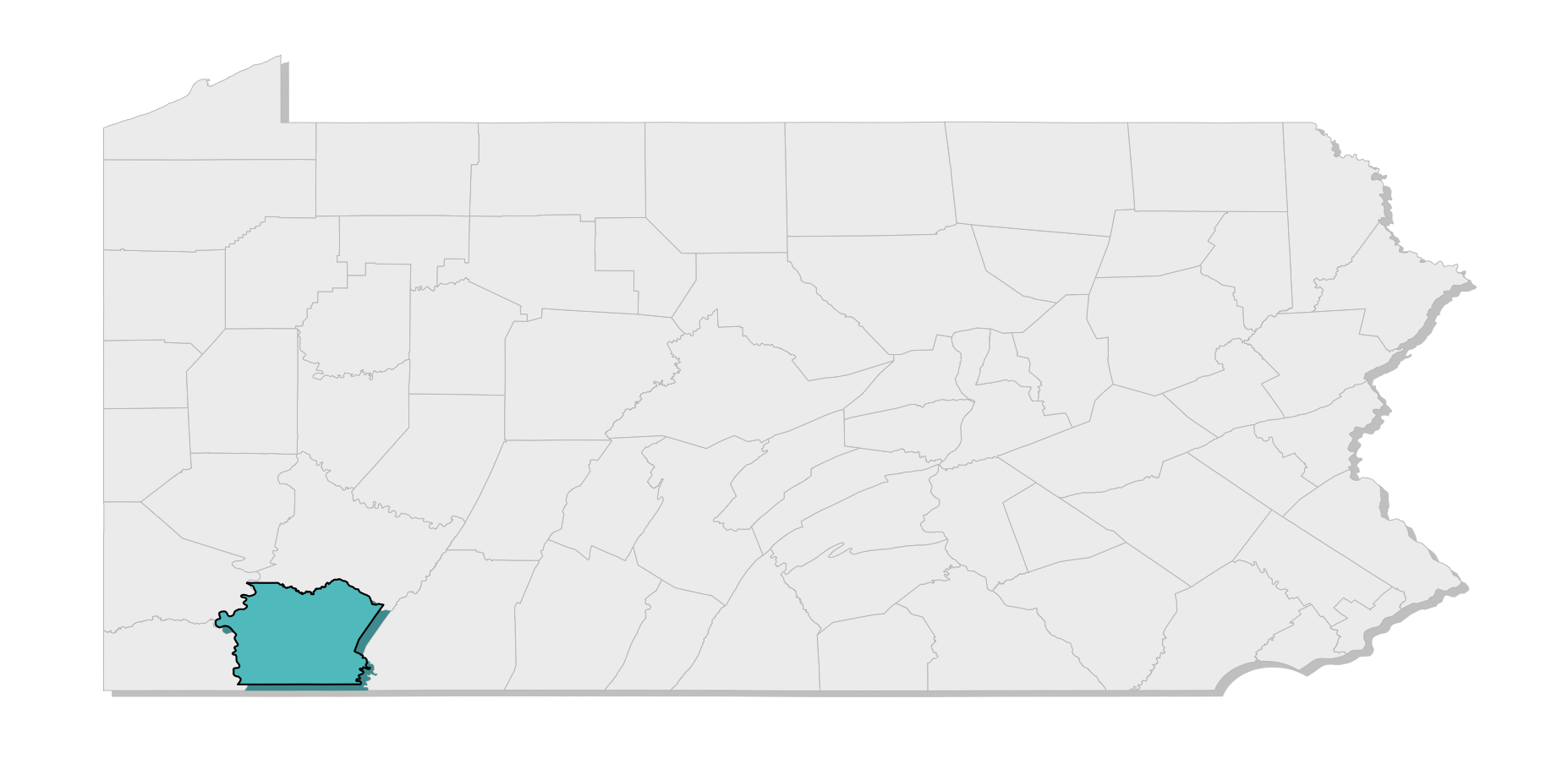 map location of county