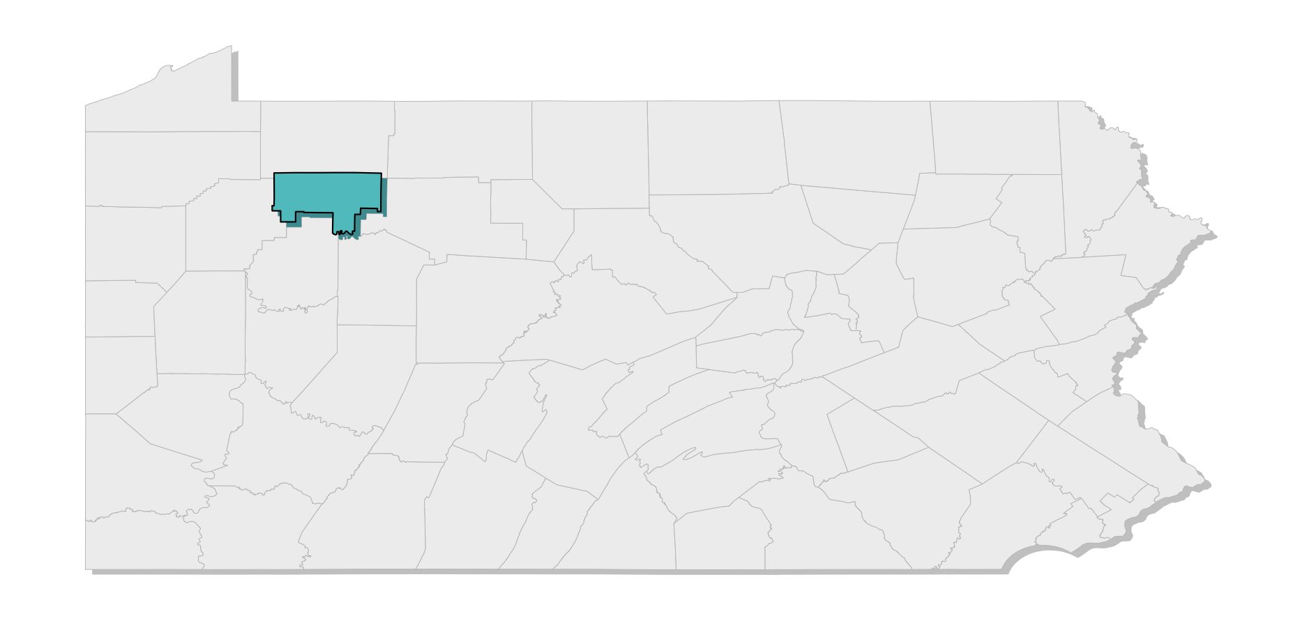 map location of county