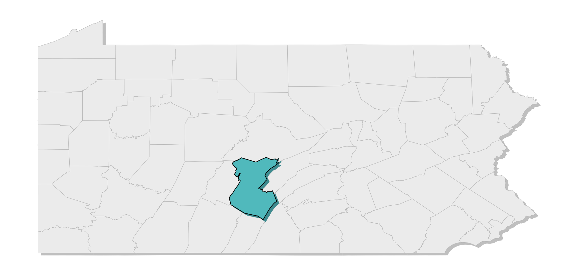 map location of county