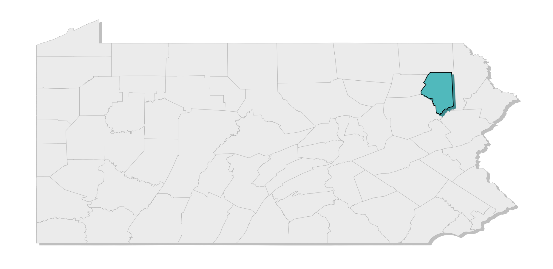 map location of county