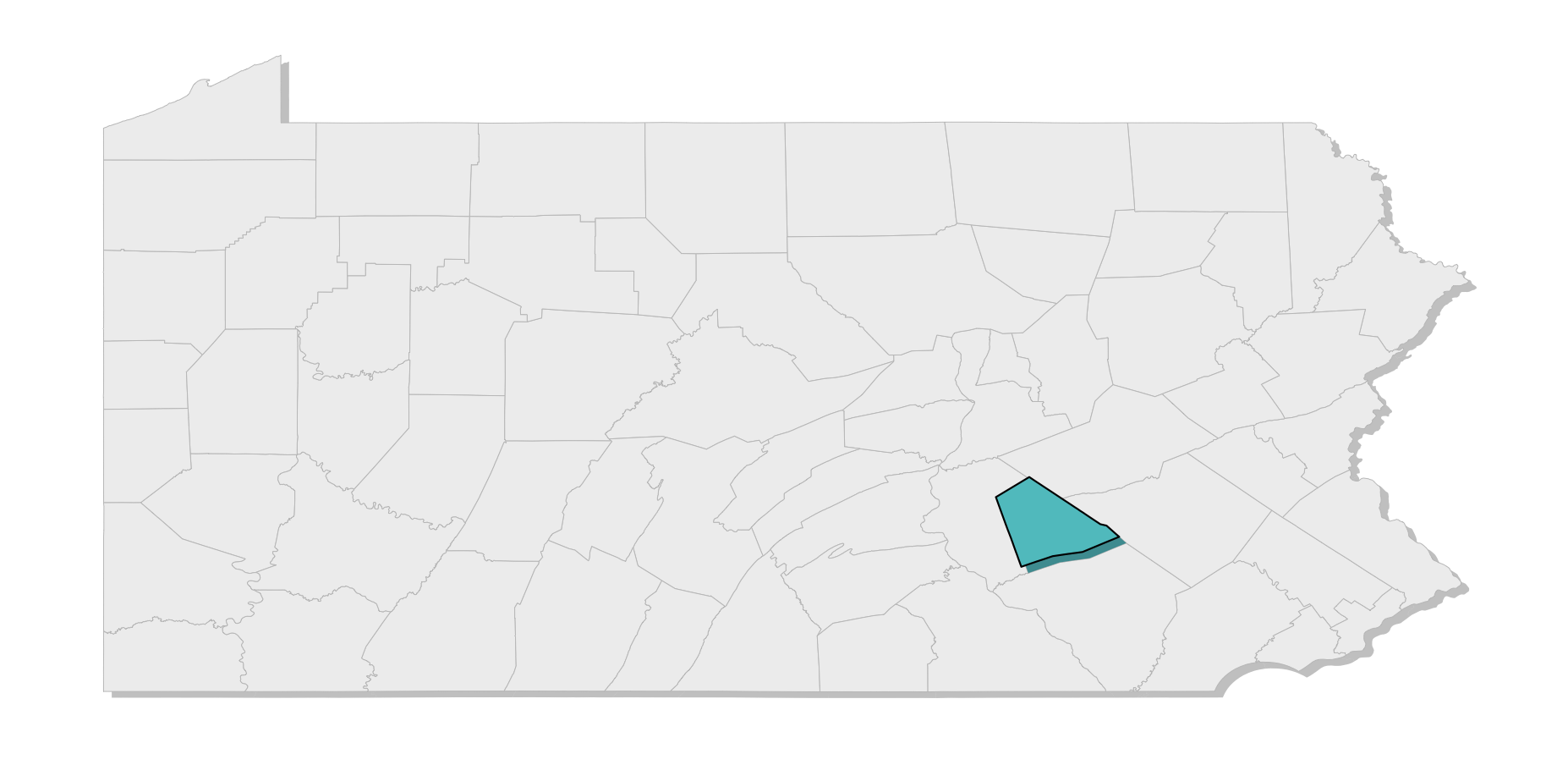 map location of county