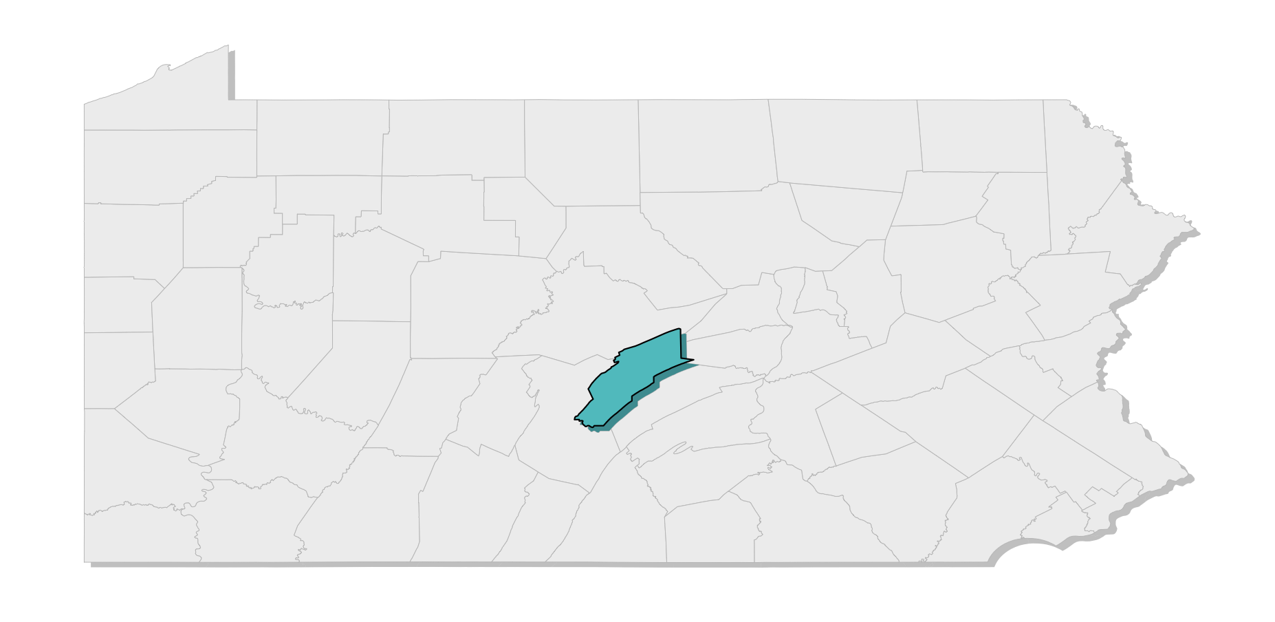 map location of county