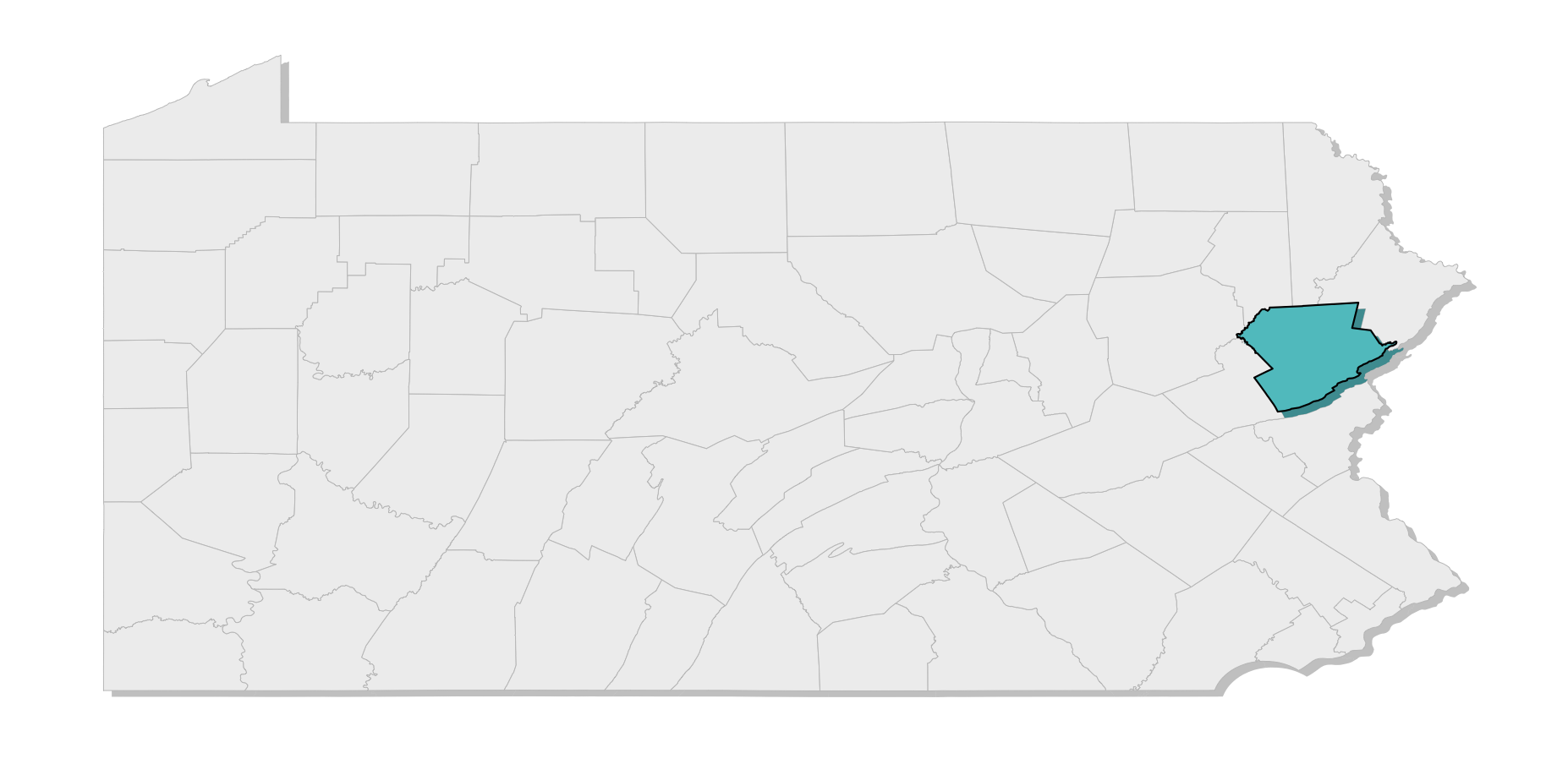 map location of county