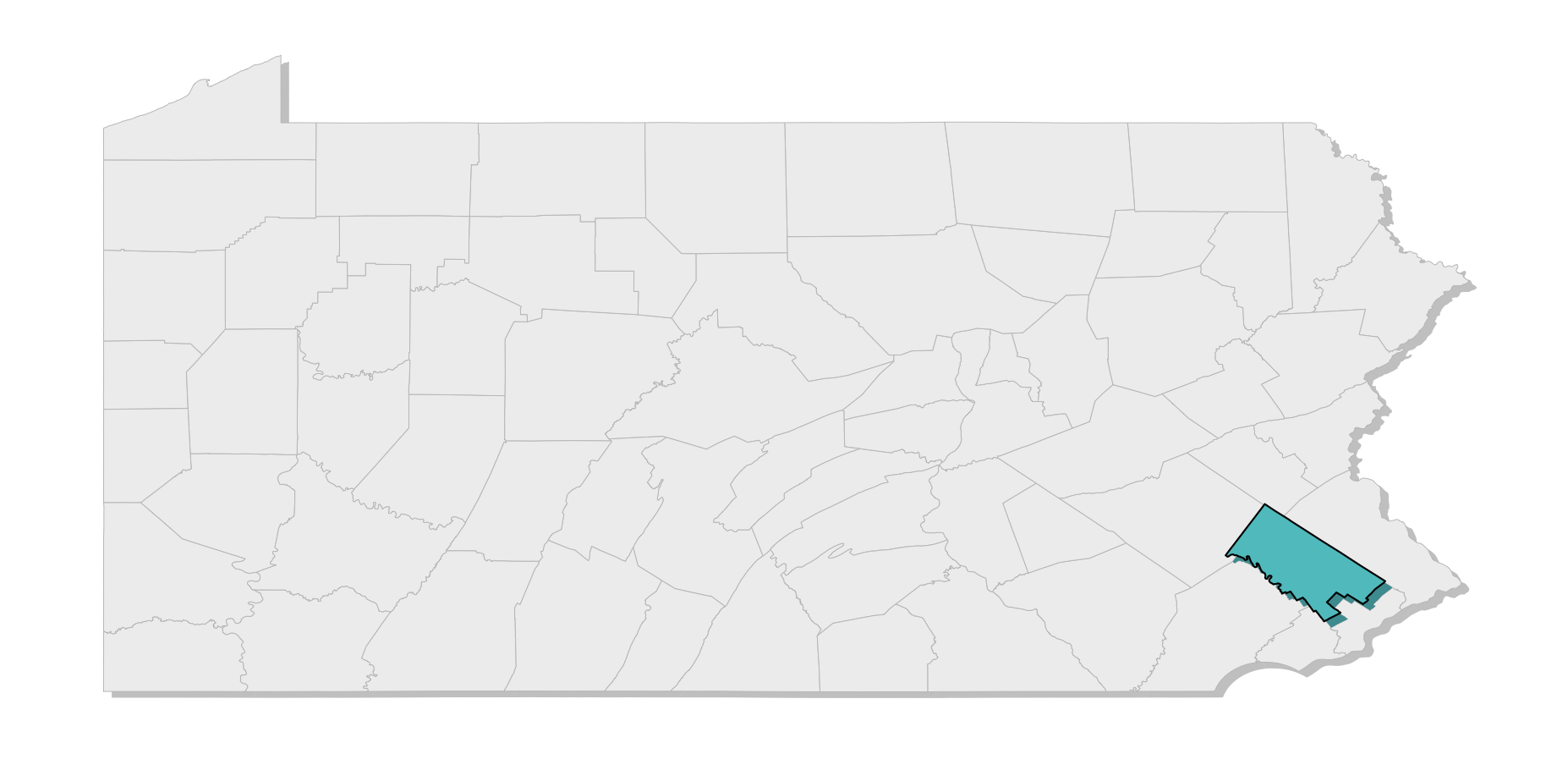 map location of county