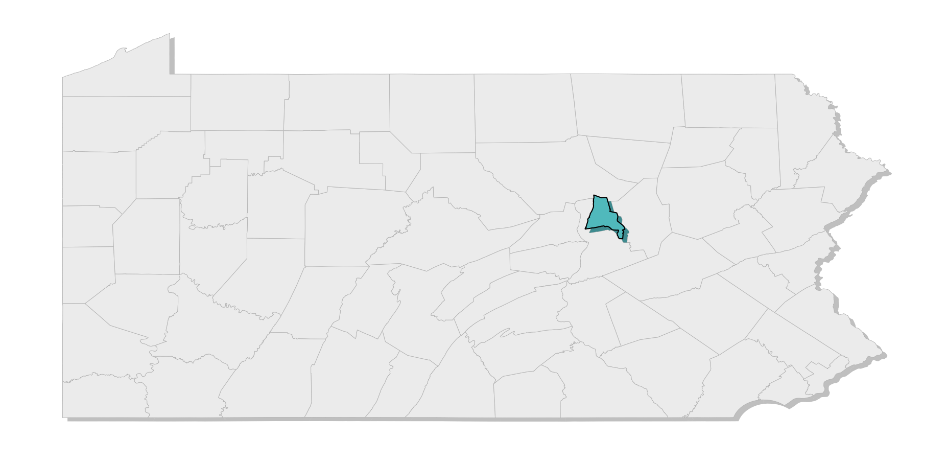 map location of county