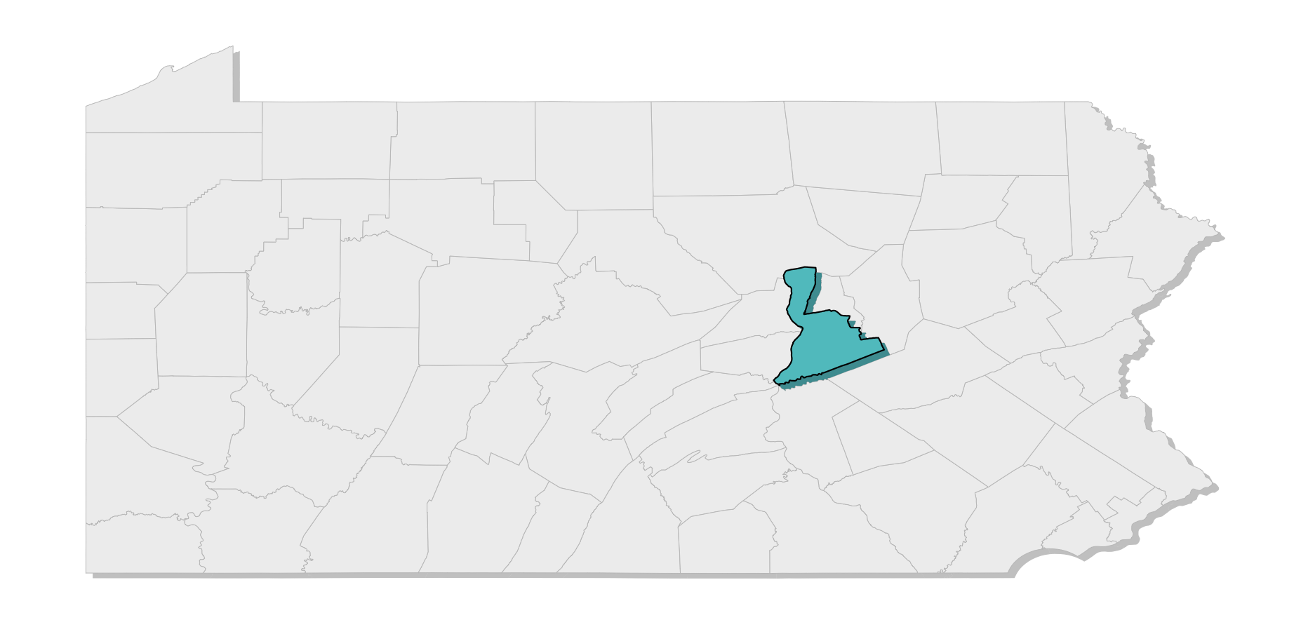 map location of county
