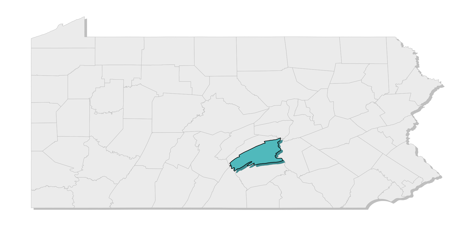 map location of county
