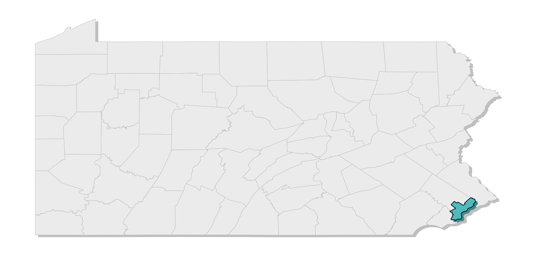 map location of county