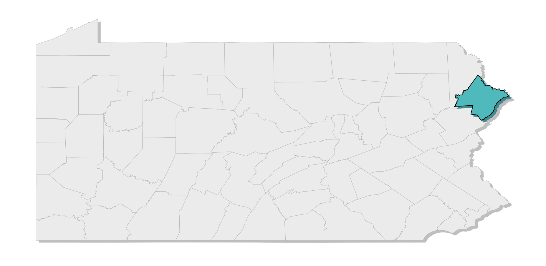 map location of county