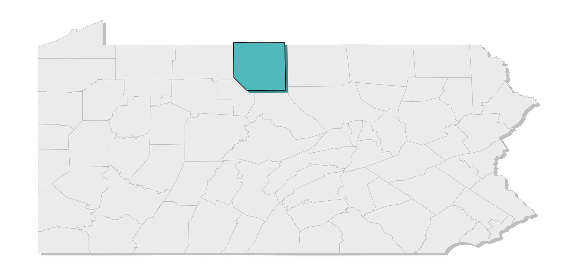 map location of county