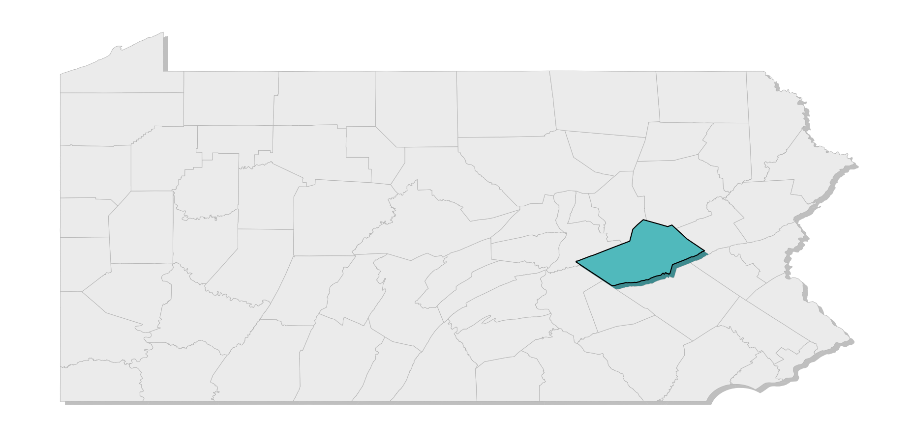 map location of county