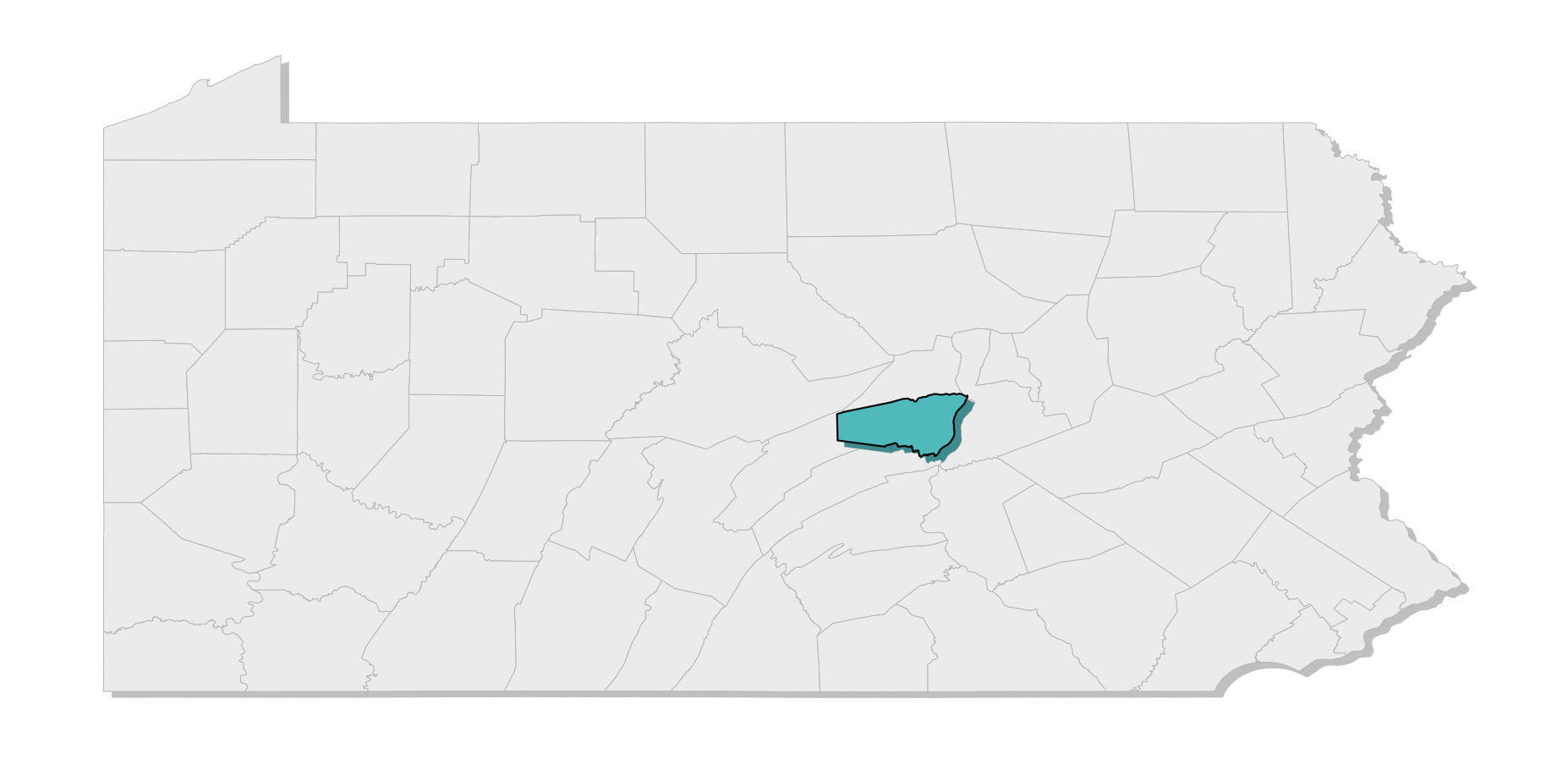 map location of county