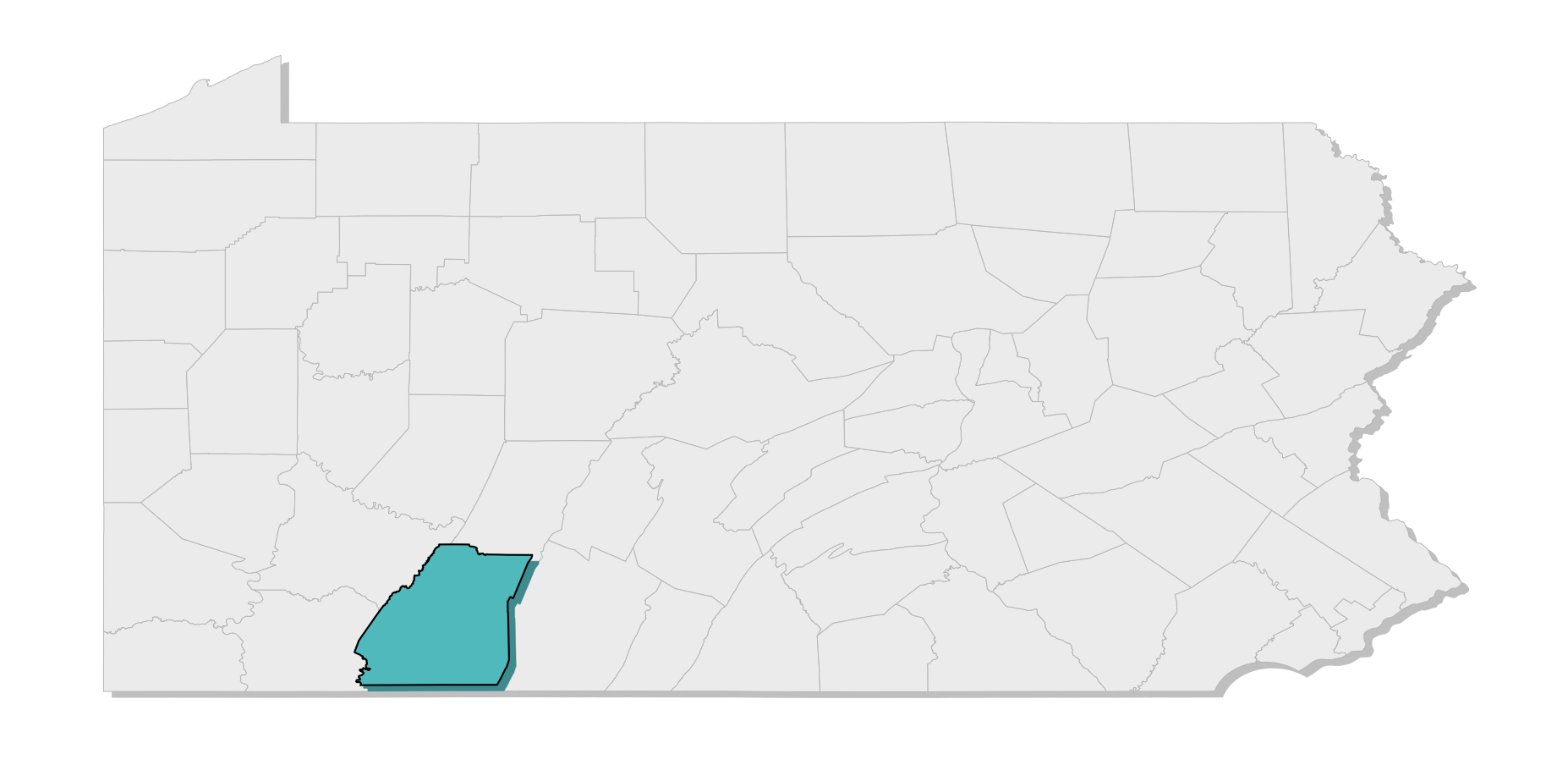 map location of county