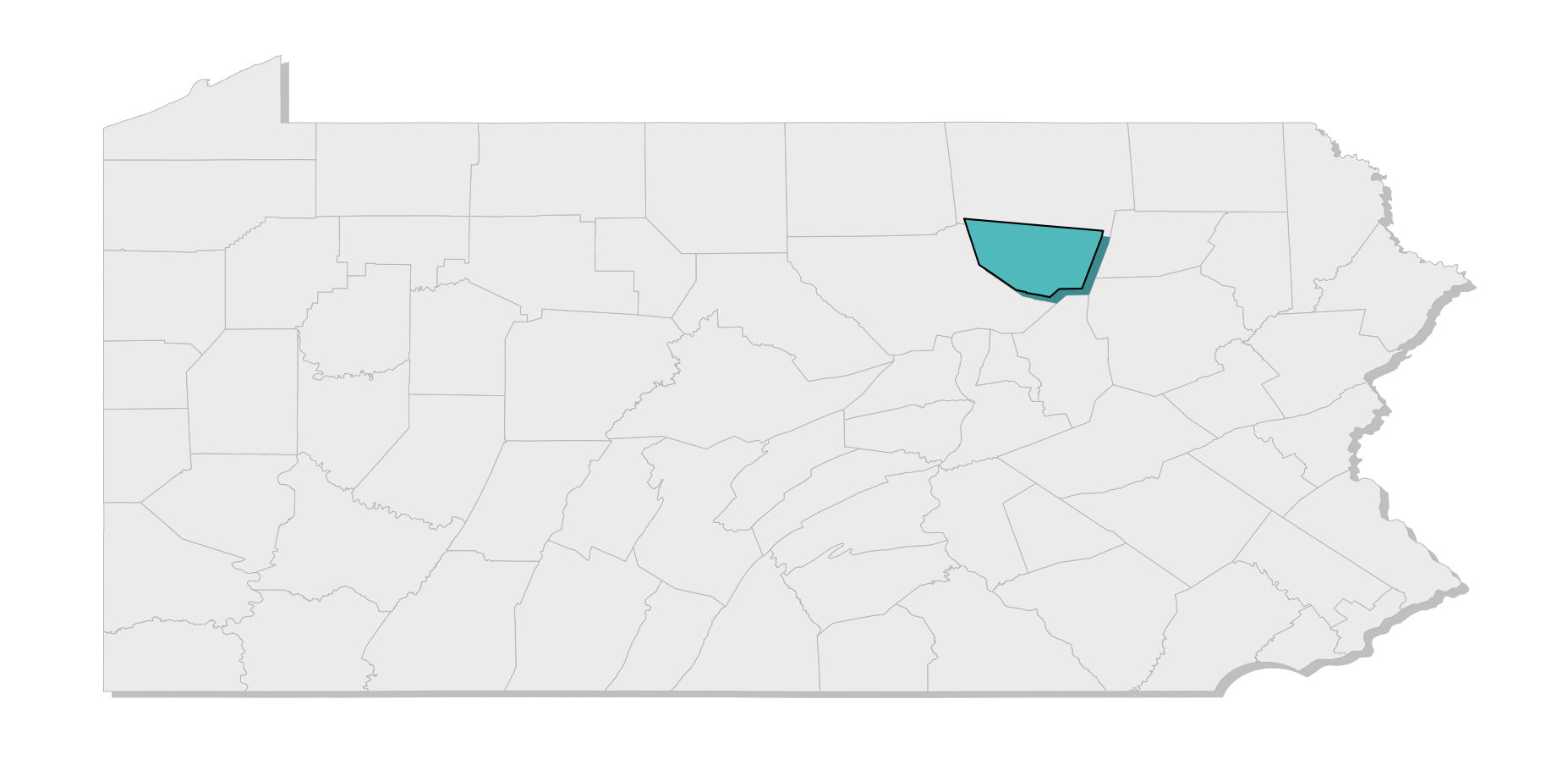 map location of county