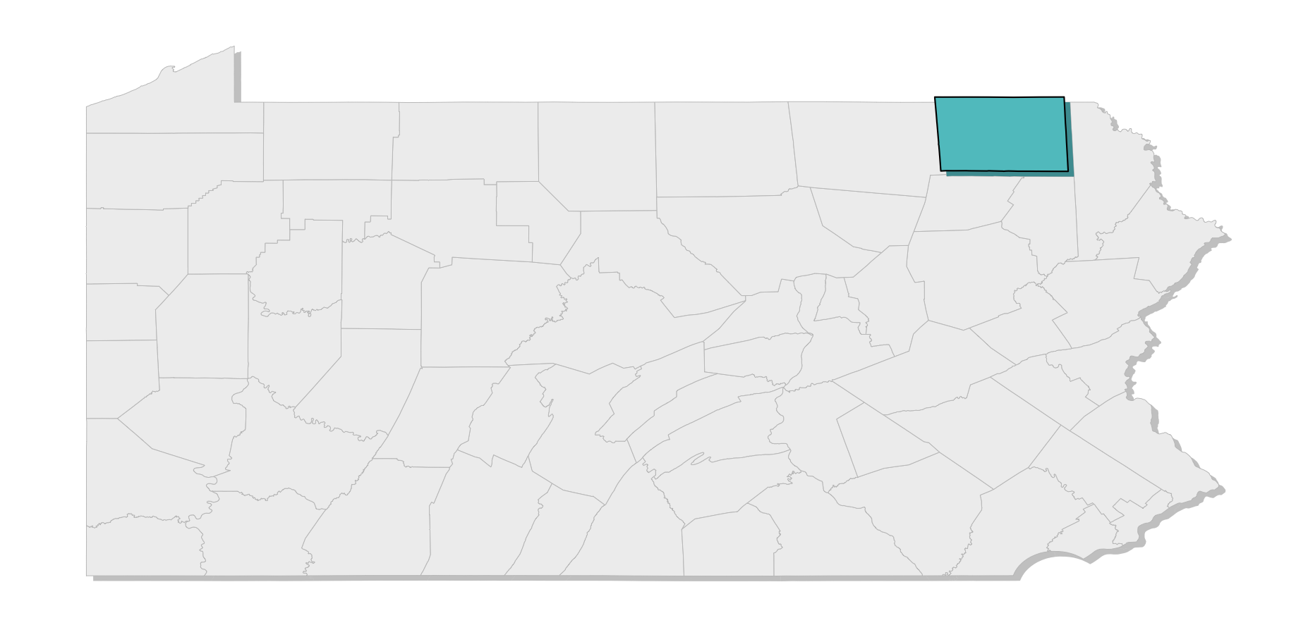 map location of county