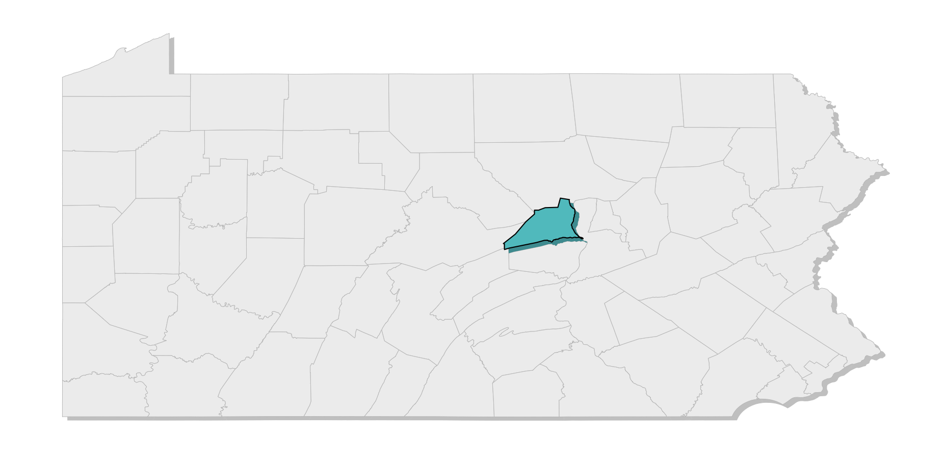 map location of county